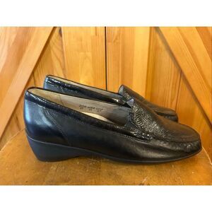 waldlaufer womens shoes Black Leather Size 6R